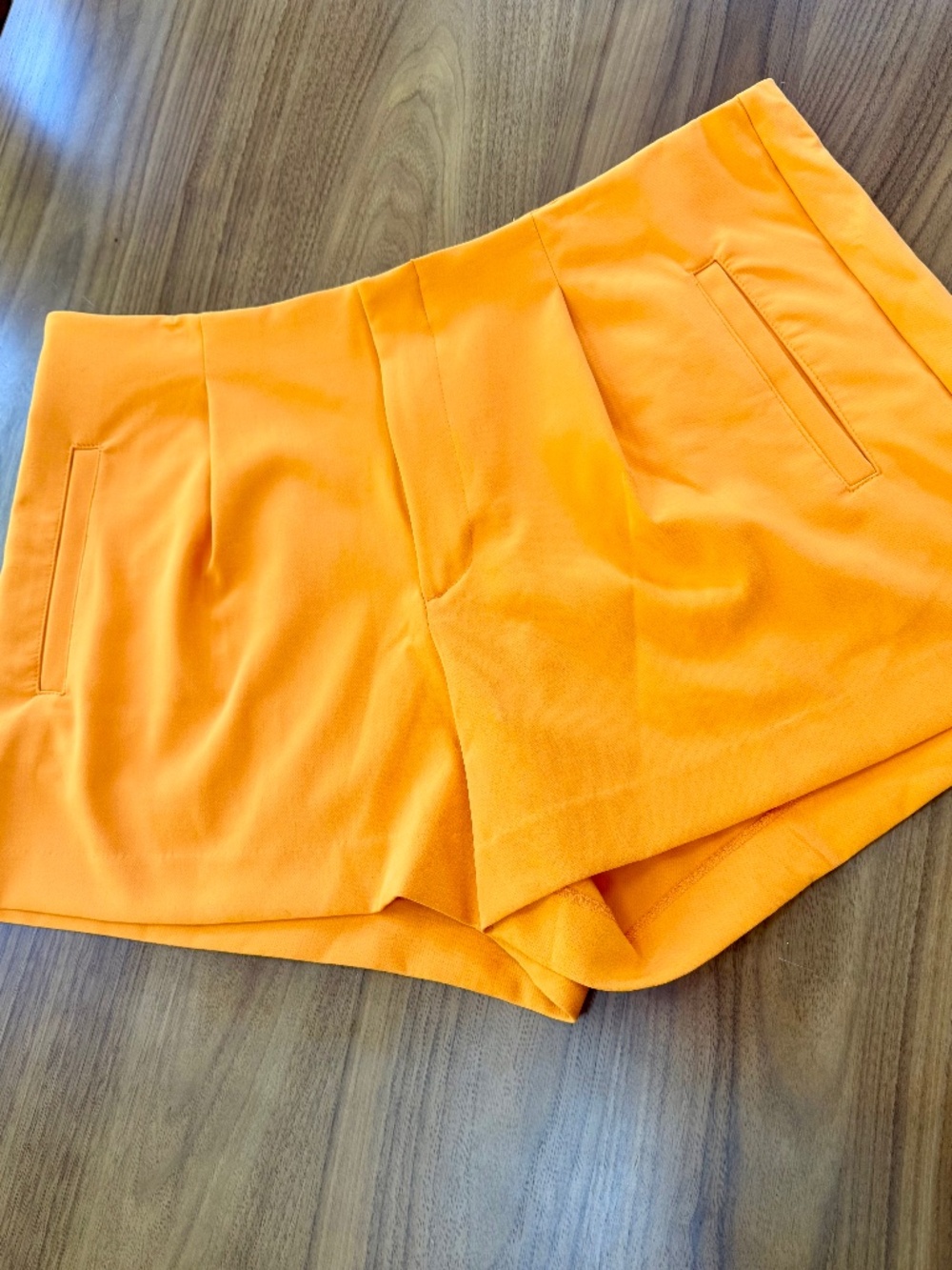 🔥 NEON ORANGE A New Day Pleated Shorts - Size 17 🔥